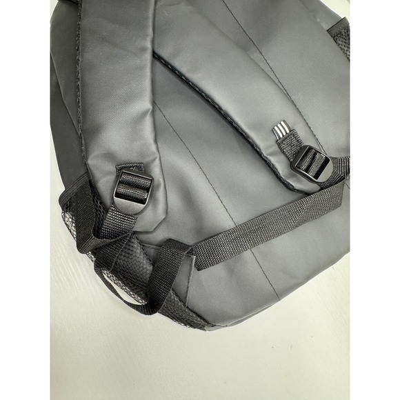 Backpack Black 3D Geometric Trefoil Logo Sport School Travel Bag‎ - Picture 10 of 12